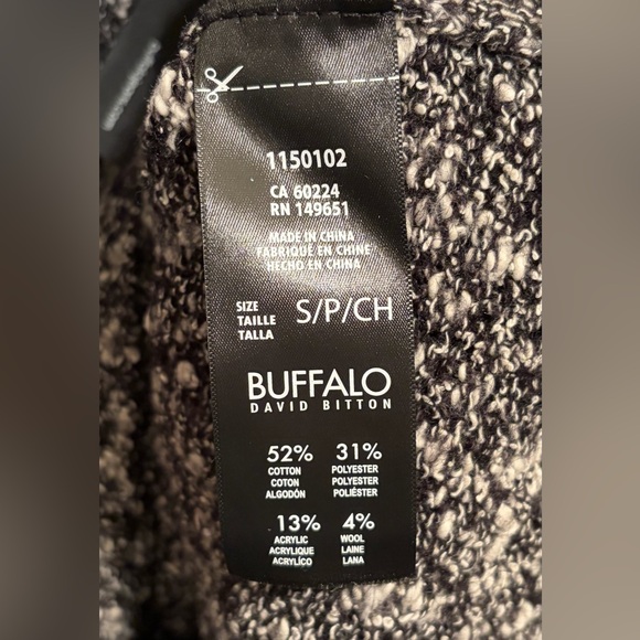 Buffalo David Bitton Monochrome Knit Sweater and David Bitton washed wear jeans - Picture 3 of 8